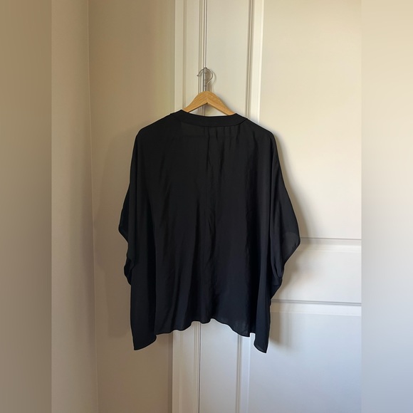 ARITZIA Azure Skies Fawkner Blouse Black XXS / XS - Picture 2 of 5